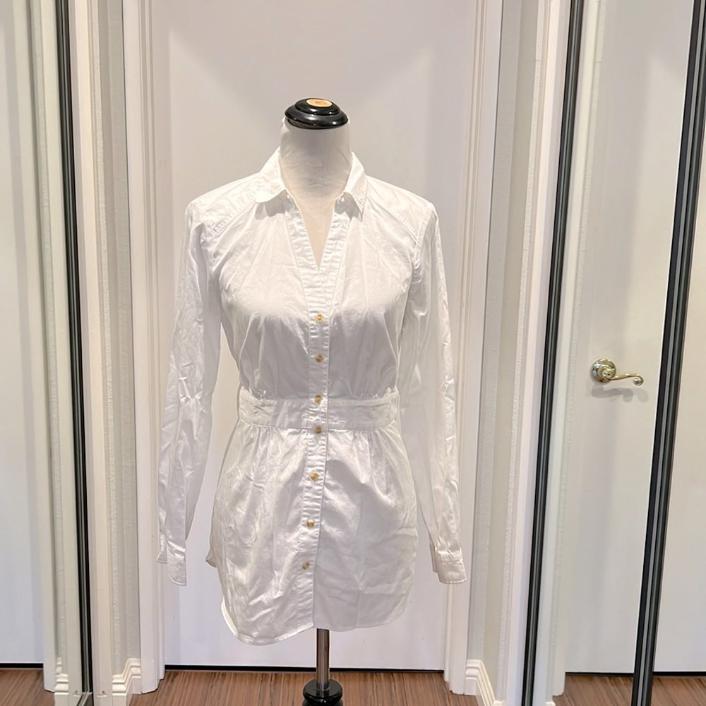 Maeve by Anthropologie White Button Down Shirt - size 12